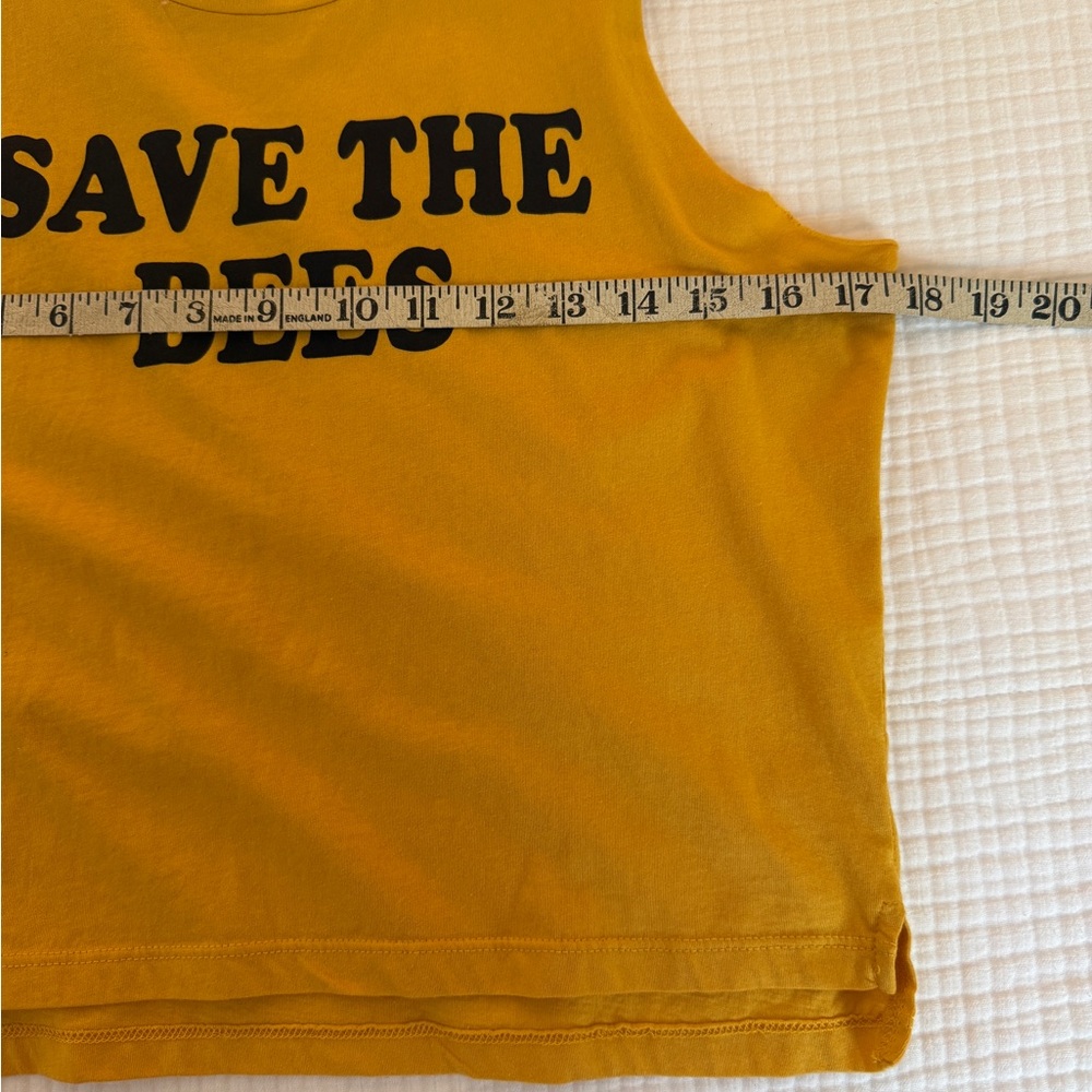 “SAVE THE BEES” CROPPED TANK — size M — sleepwear - Picture 2 of 5